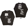 The Sex Pistols Unisex Long Sleeve T-Shirt: 100 Club (Charcoal Grey) (Back Print)