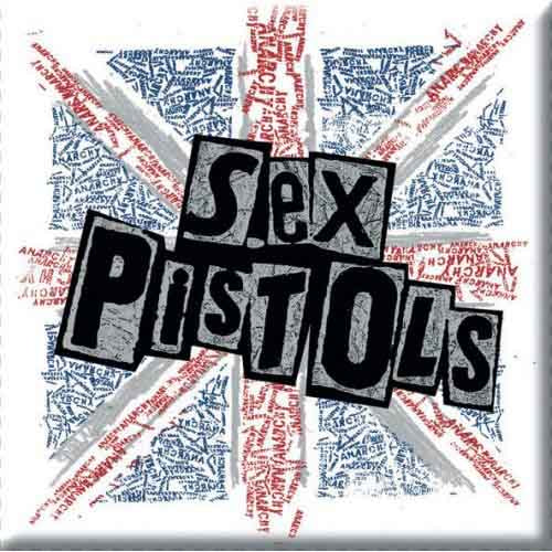 The Sex Pistols Fridge Magnet: Logo & Flag