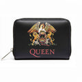 Queen Zip Top Purse: Crest (Black)