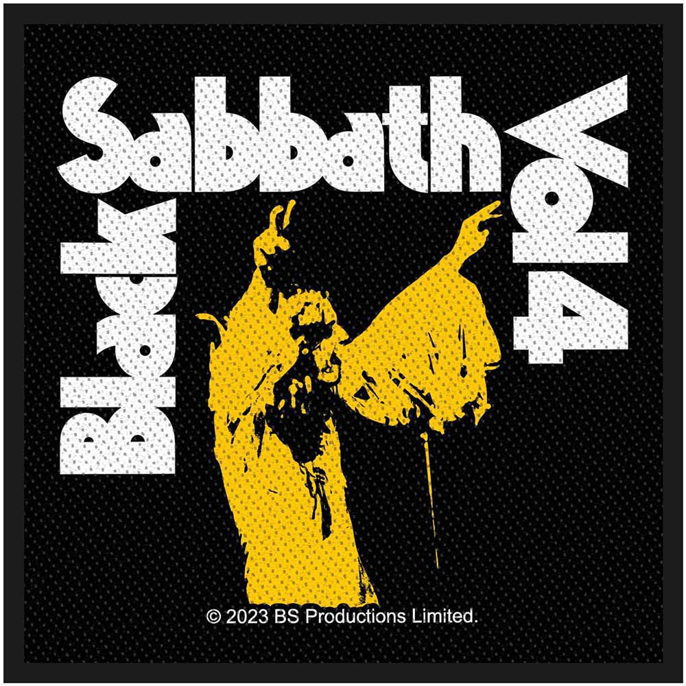 Black Sabbath Standard Patch: Vol 4 (Retail Pack)