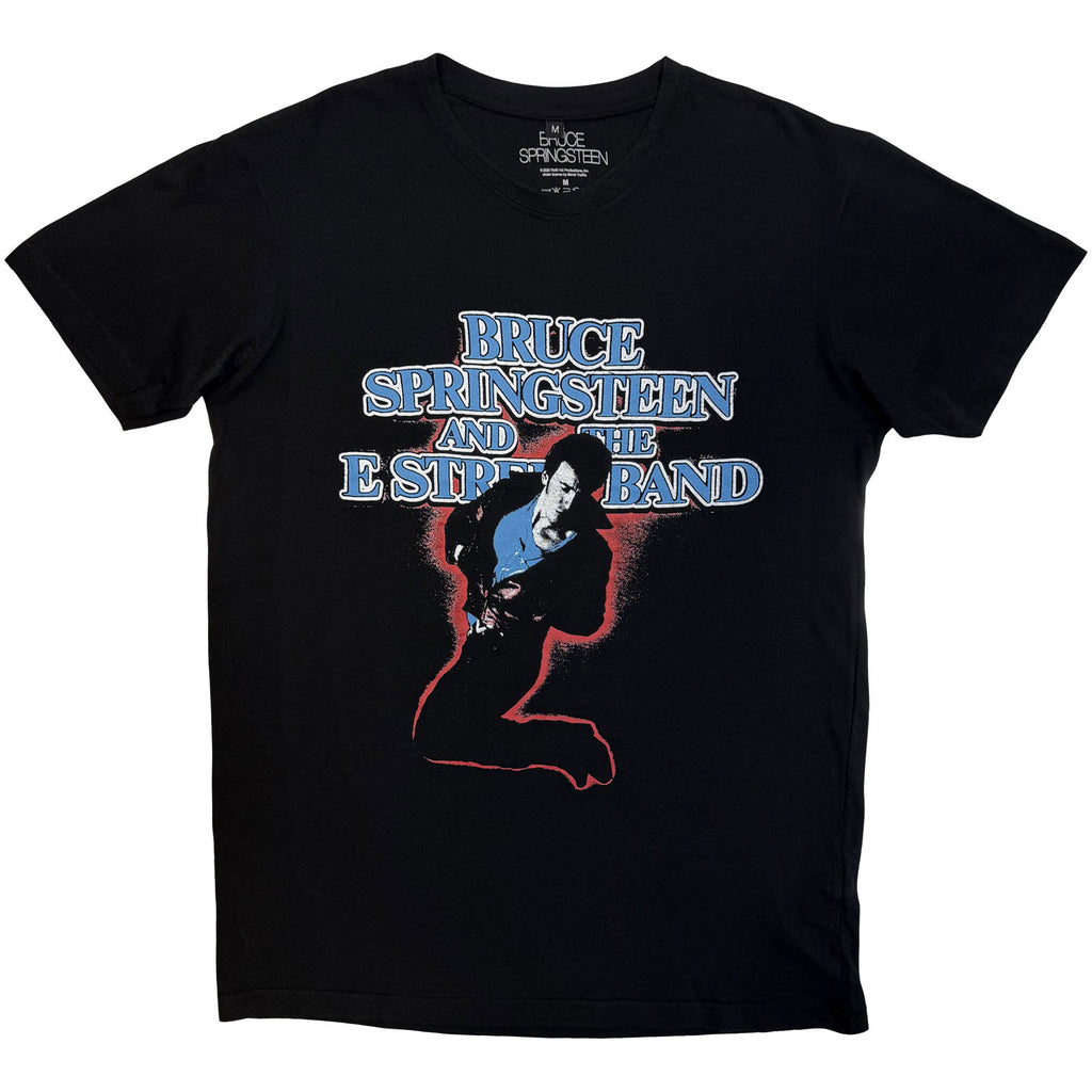 Bruce Springsteen Unisex Premium Carbon T-Shirt: E Street Tour '84-'85 (Black) (Back Print)
