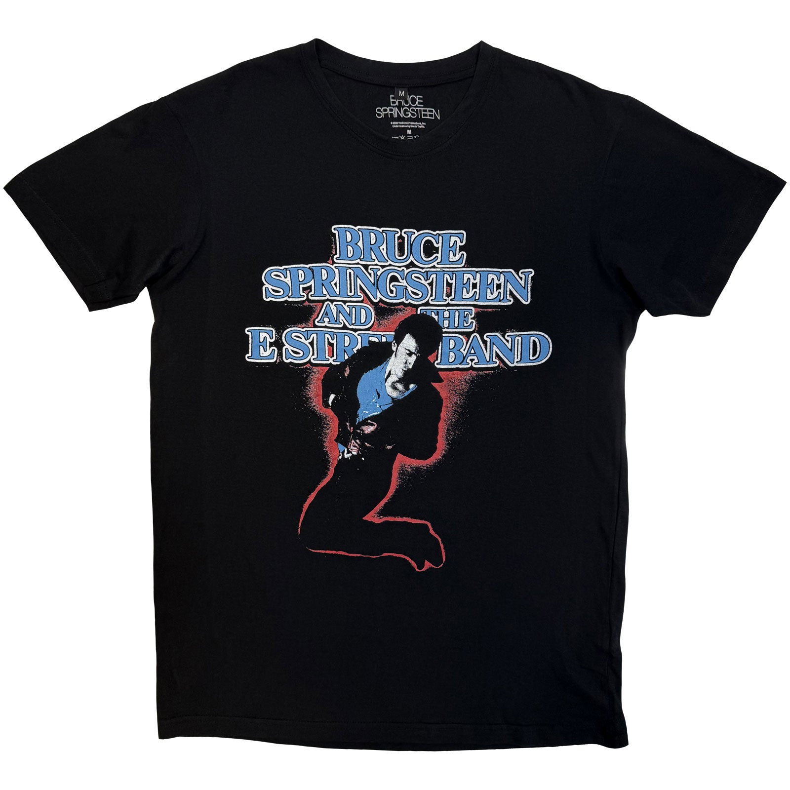 Bruce Springsteen Unisex Premium Carbon T-Shirt: E Street Tour '84-'85 (Black) (Back Print)