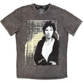 Bruce Springsteen Unisex Stone Wash T-Shirt: Darkness on the Edge of Town (Charcoal Grey)