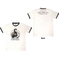 Bruce Springsteen Unisex Ringer T-Shirt: NYC (White) (Back Print)