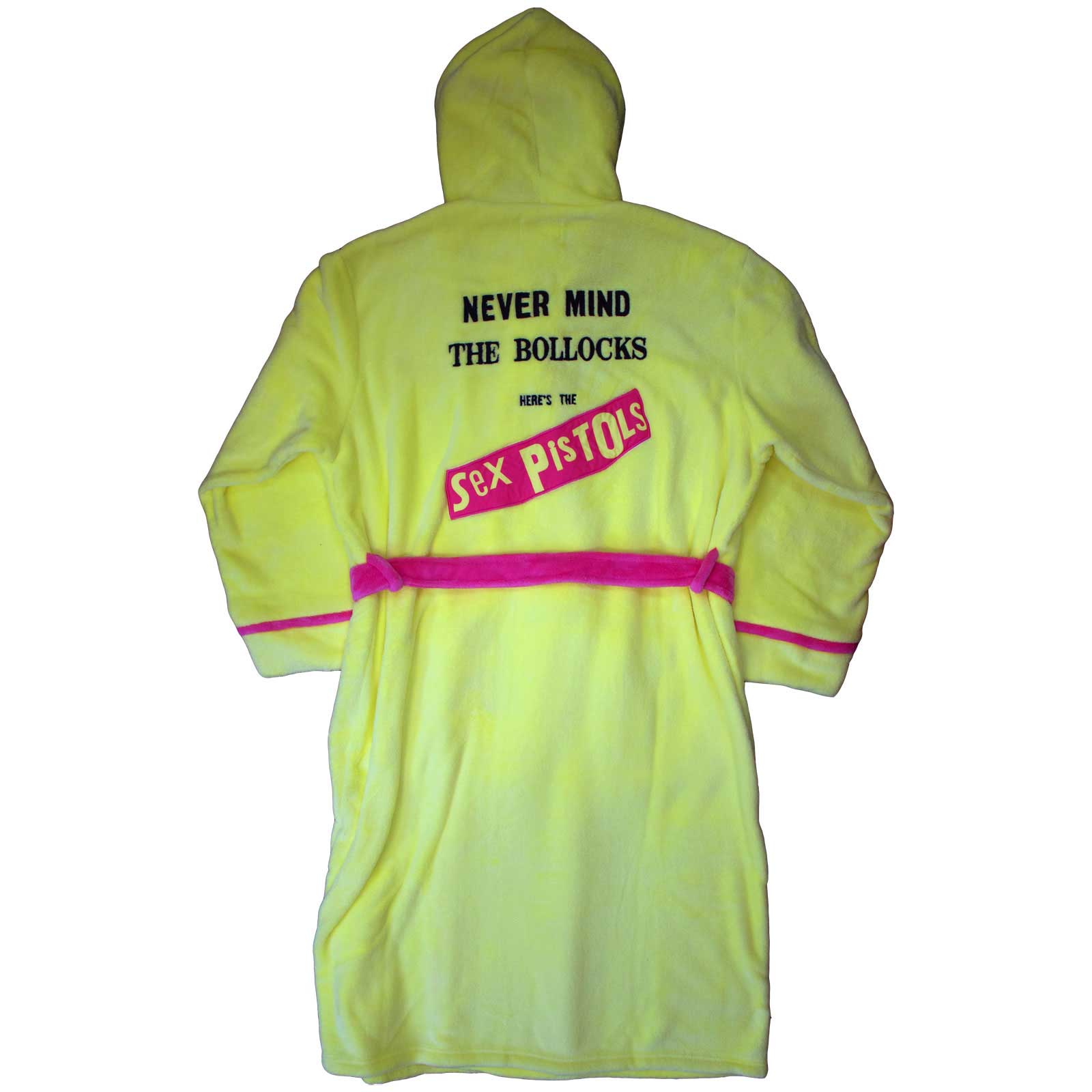 The Sex Pistols Unisex Bathrobe: Never Mind The Bollox Original Album (Yellow) (Back Print)