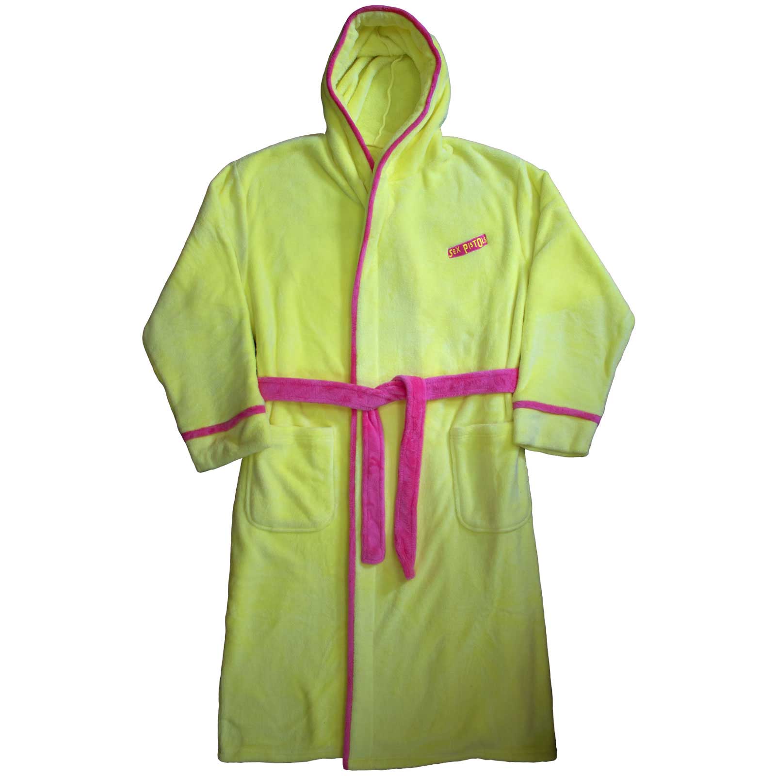 The Sex Pistols Unisex Bathrobe: Never Mind The Bollox Original Album (Yellow) (Back Print)