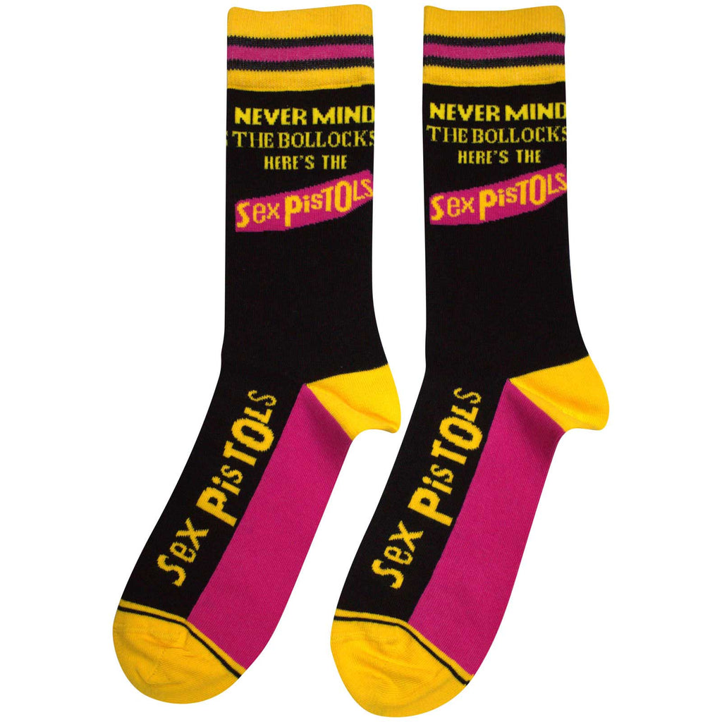 The Sex Pistols Unisex Ankle Socks: Never Mind The Bollocks Stripes (Black)