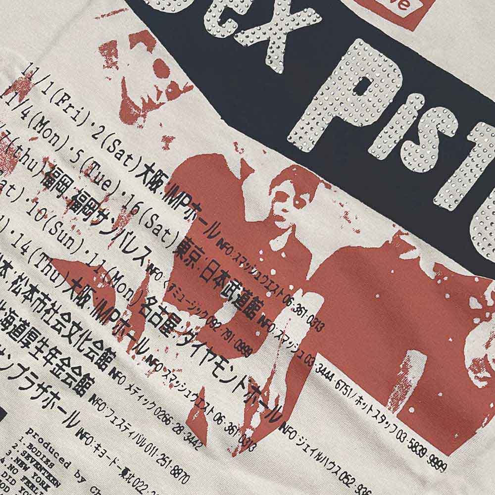 The Sex Pistols Unisex Tank T-Shirt: Filthy Lucre (Natural) (Embellished)