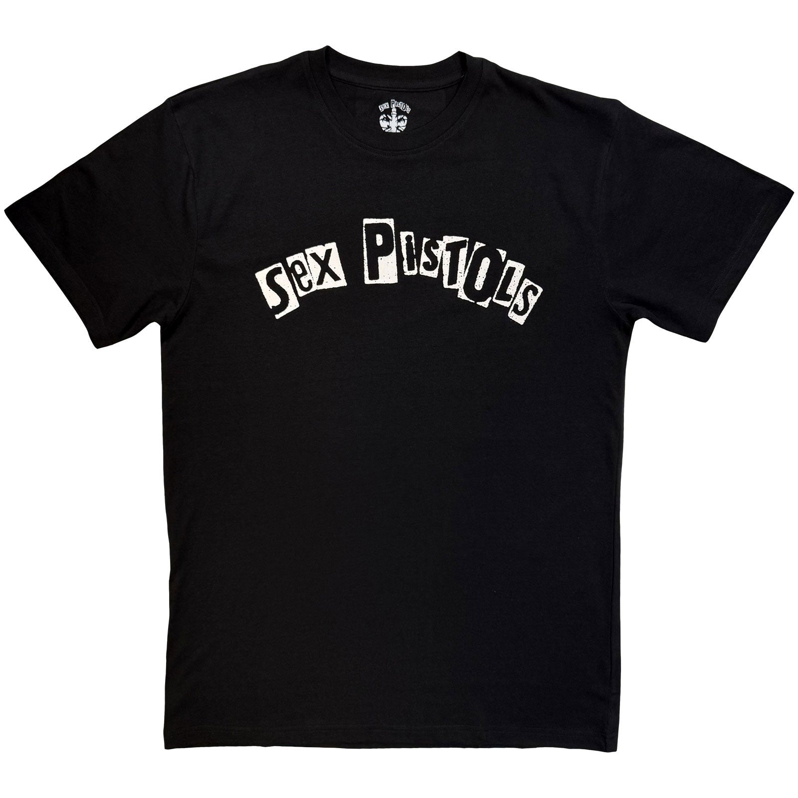 The Sex Pistols Unisex T-Shirt: Logo Mono (Black)