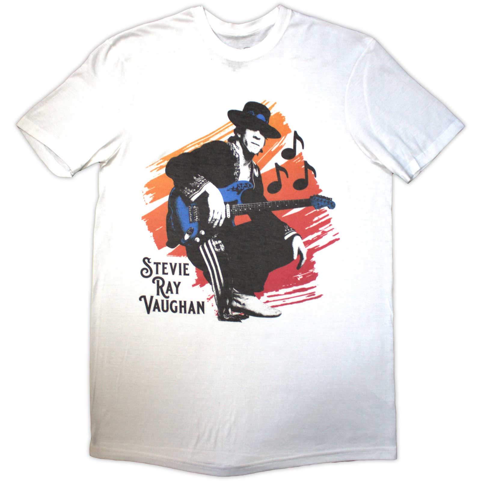 Stevie Ray Vaughan Unisex T-Shirt: Stevie (White)