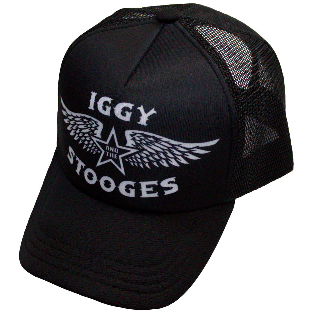 Iggy & The Stooges Unisex Mesh Back Cap: Wings (Black)