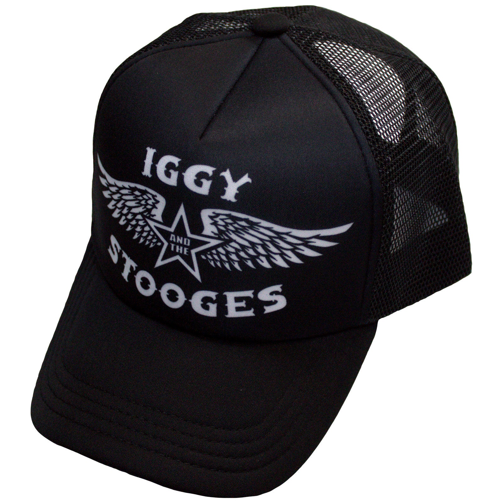 Iggy & The Stooges Unisex Mesh Back Cap: Wings (Black)