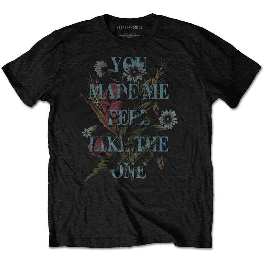 Stereophonics Unisex T-Shirt: Make Me Feel (Black) (Back Print)
