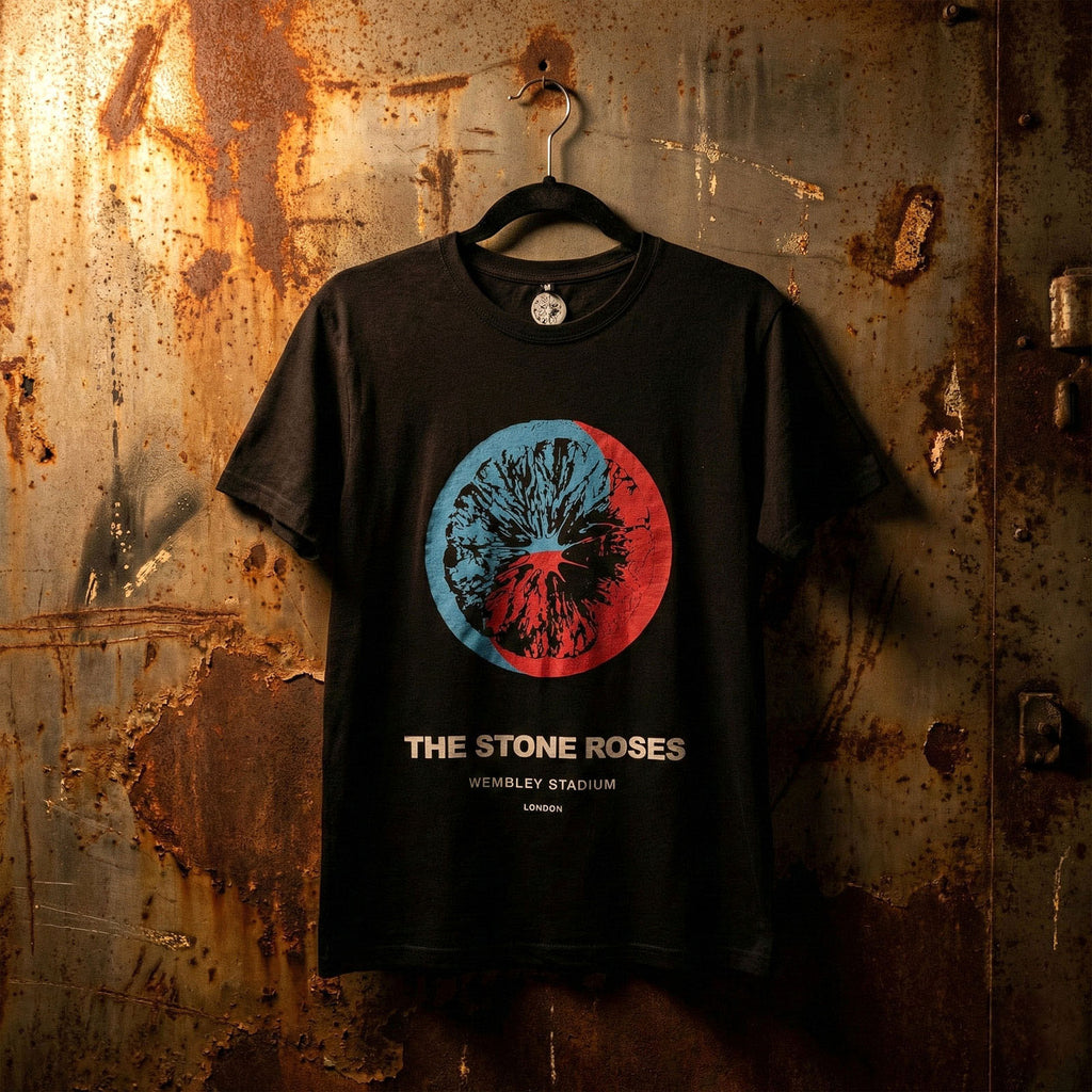 The Stone Roses Unisex Premium Carbon T-Shirt: Wembley (Black)