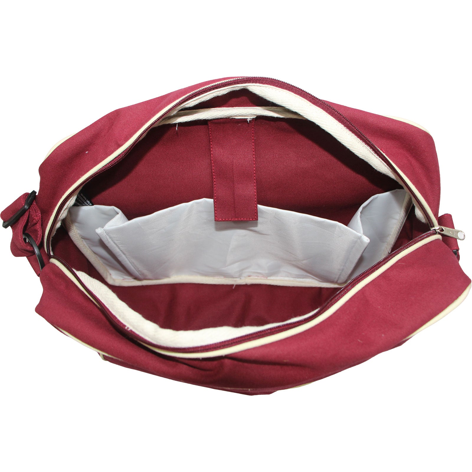 The Stone Roses Shoulder Bag: Stencil Logo (Maroon Red)