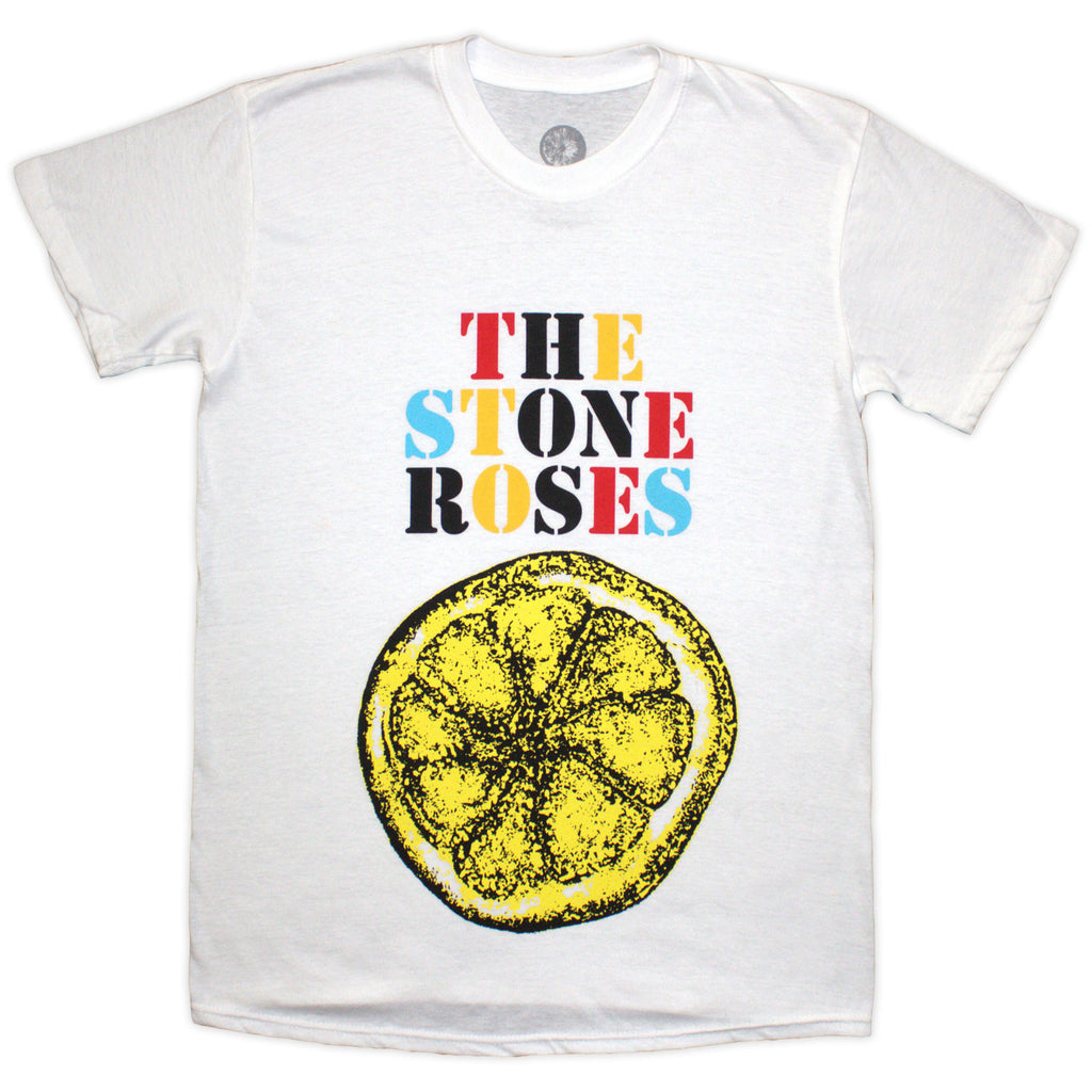 The Stone Roses Unisex T-Shirt: Tour 2013 (White) (Back Print)