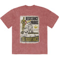 Star Wars Unisex Stone Wash T-Shirt: Resistance Droids (Kashmir Red)