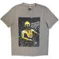 Star Wars Unisex Stone Wash T-Shirt: TESB C3PO (Grey)
