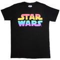 Star Wars Unisex T-Shirt: Rainbow Logo (Black)
