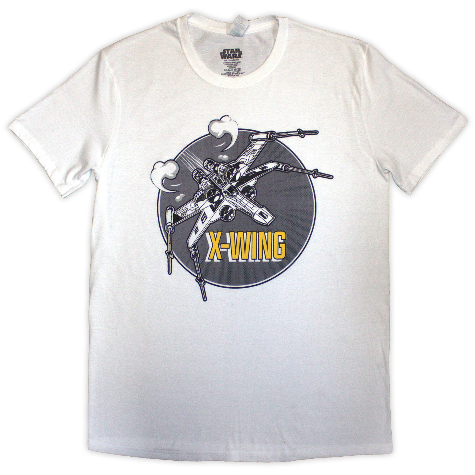 Star Wars Unisex T-Shirt: X-Wing Graphic (White)