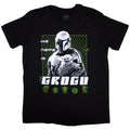 Star Wars Unisex T-Shirt: The Mandalorian His Name Is Grogu (Black)