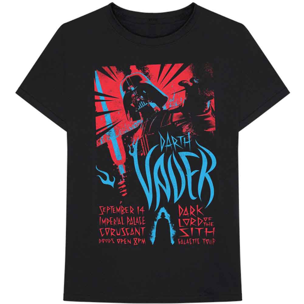 Star Wars Unisex T-Shirt: Darth Rock One (Black)