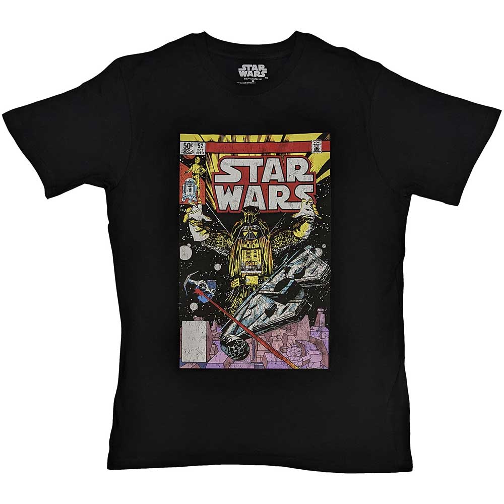 Star Wars Unisex T-Shirt: Darth Vader Comic (Black)