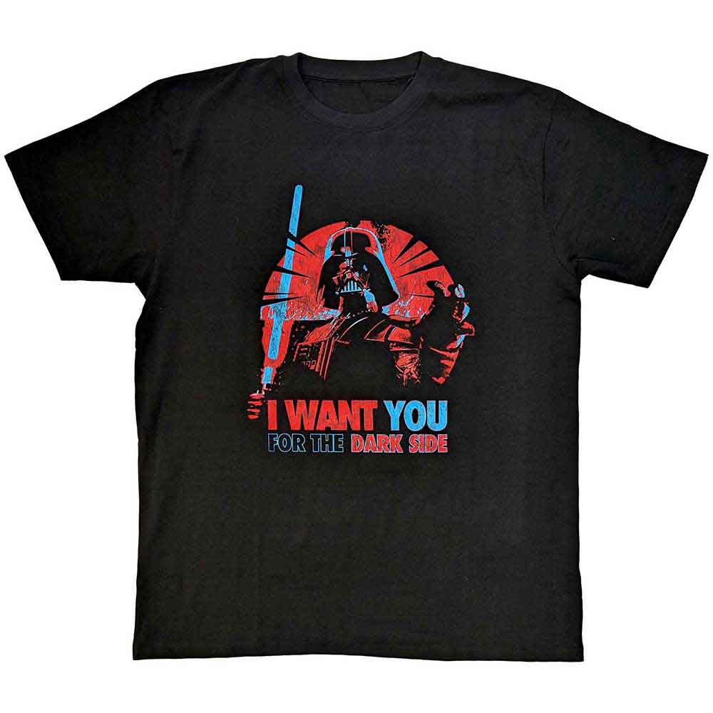 Star Wars Unisex T-Shirt: Vader I Want You (Black)