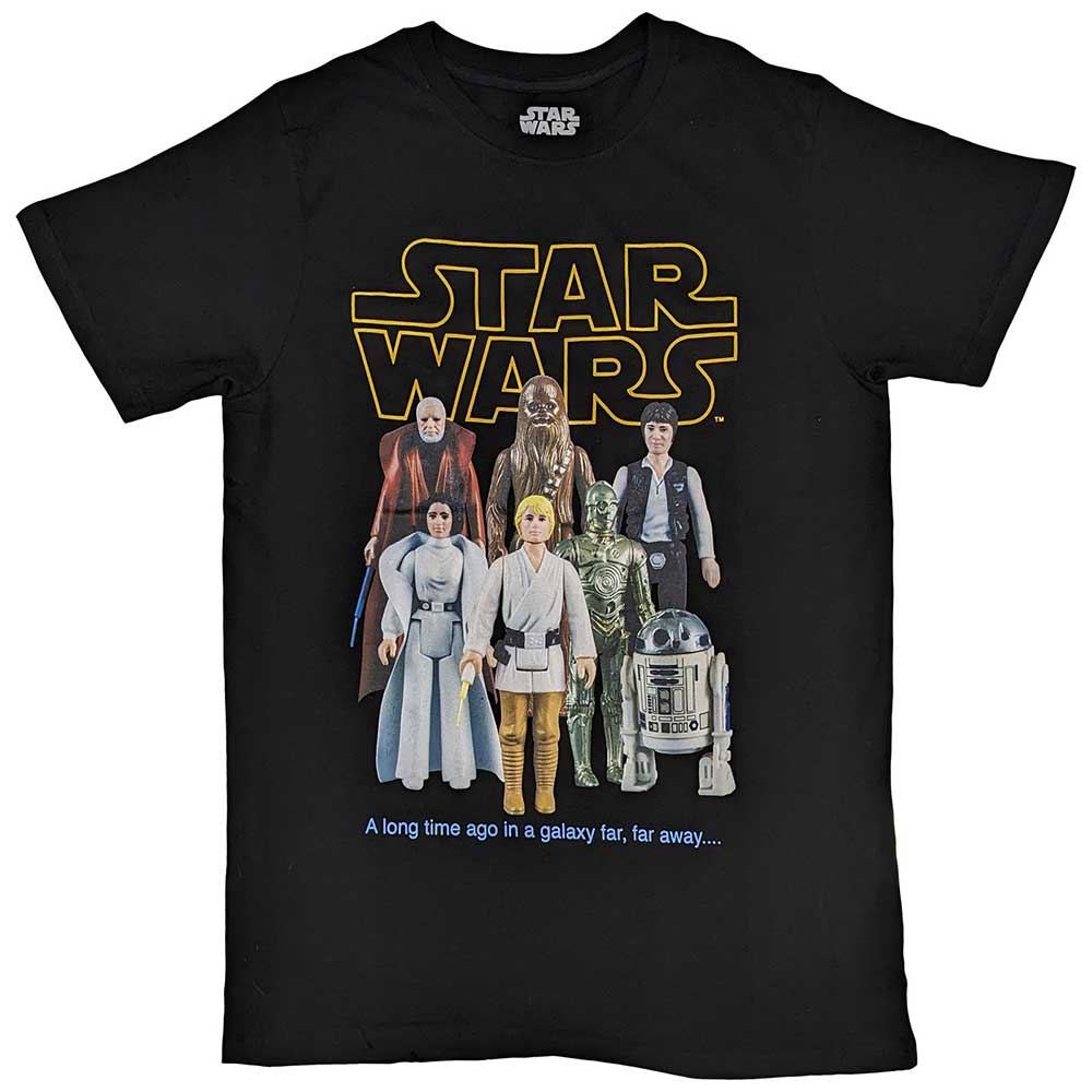 Star Wars Unisex T-Shirt: Rebels Toy Figures (Black)
