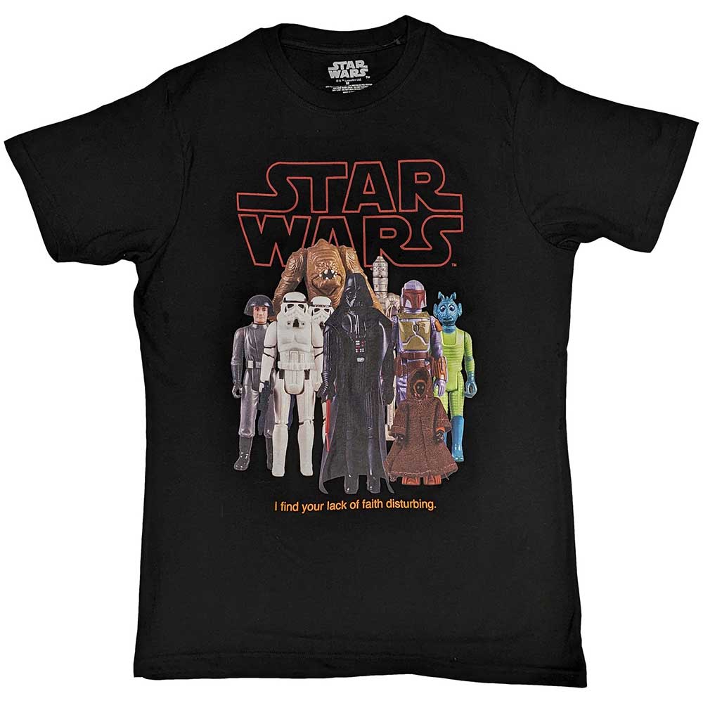 Star Wars Unisex T-Shirt: Empire Toy Figures (Black)