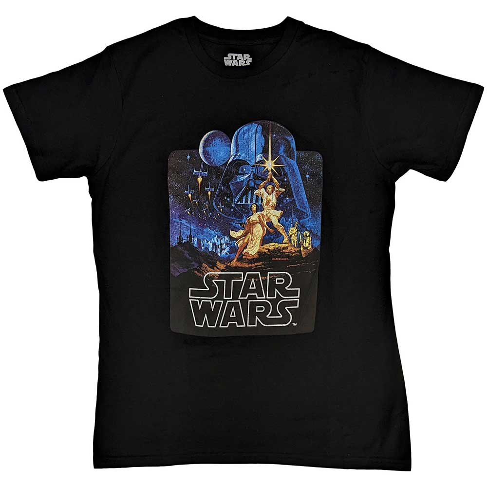 Star Wars Unisex T-Shirt: A New Hope Poster (Black)