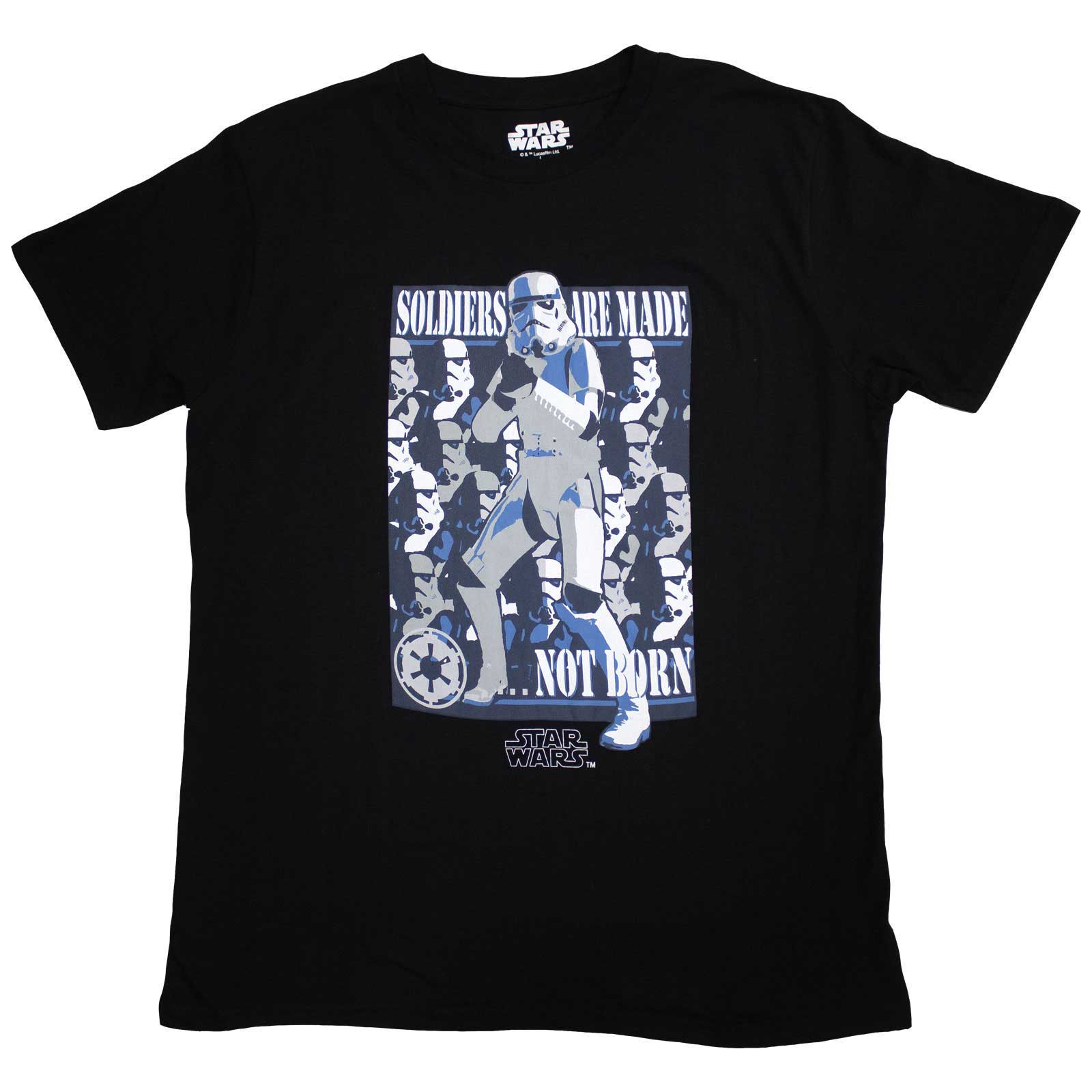 Star Wars Unisex T-Shirt: Soldiers Are Made (Black)