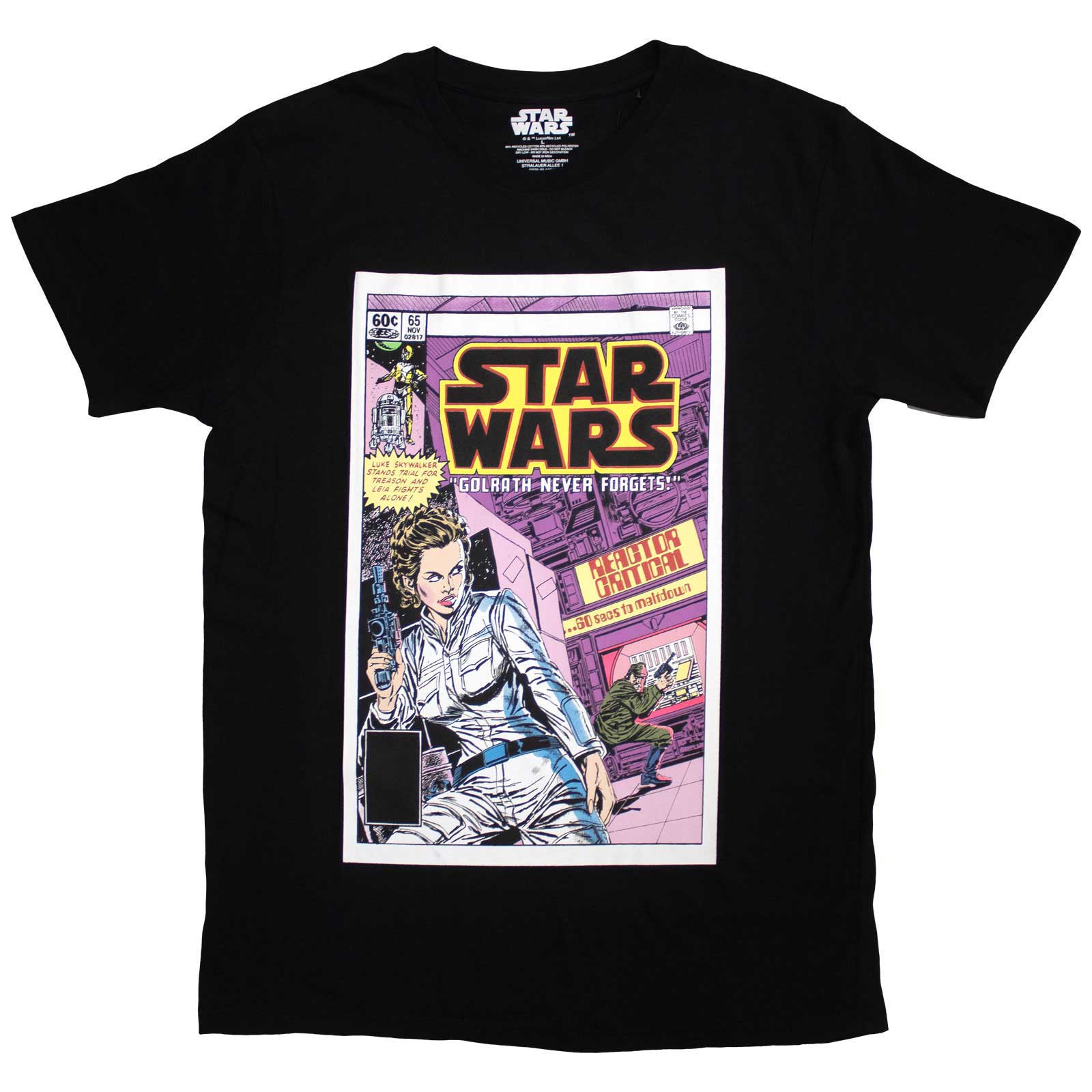 Star Wars Unisex T-Shirt: Golrath Never Forgets Comic Cover (Black)