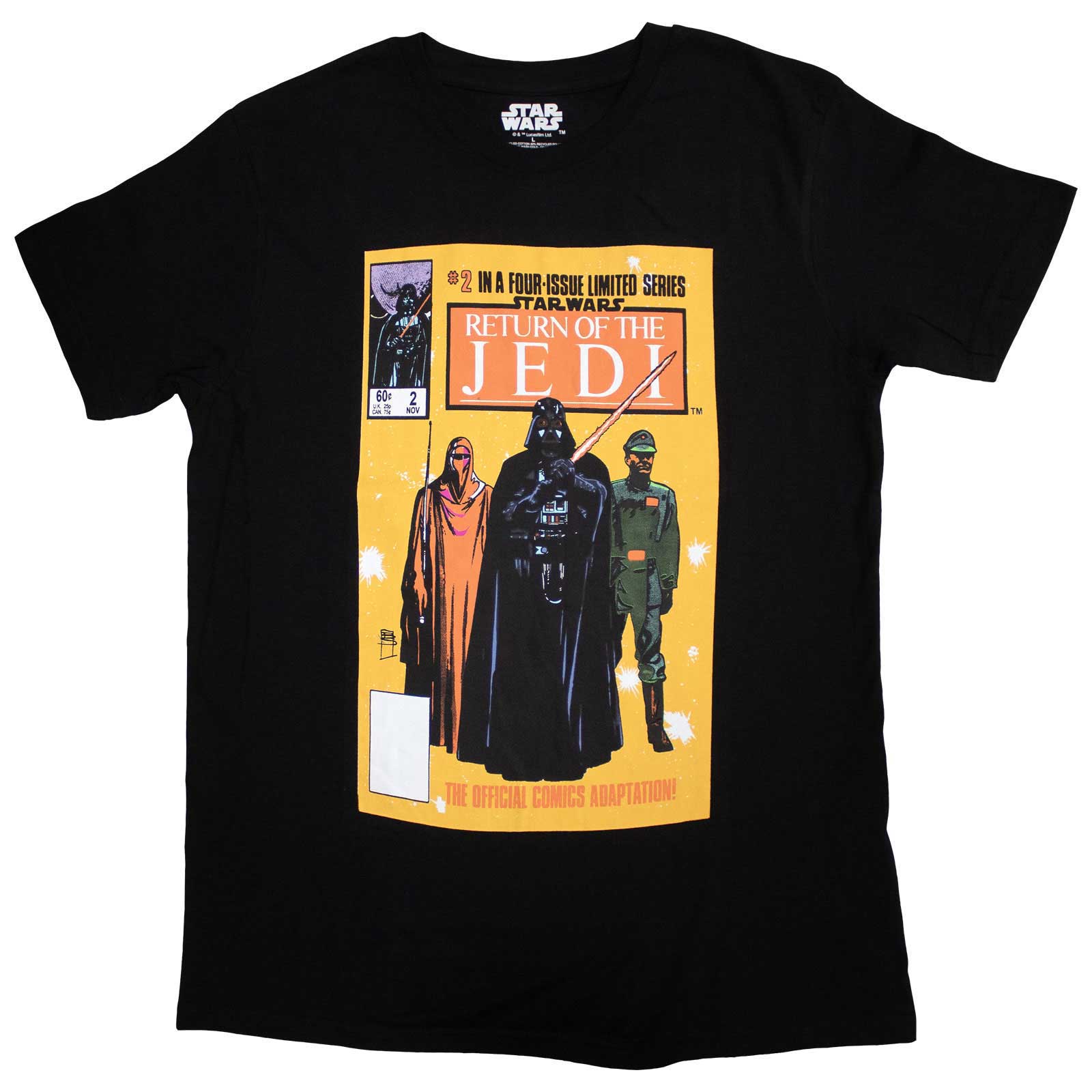 Star Wars Unisex T-Shirt: Return Of The Jedi Comic Cover (Black)