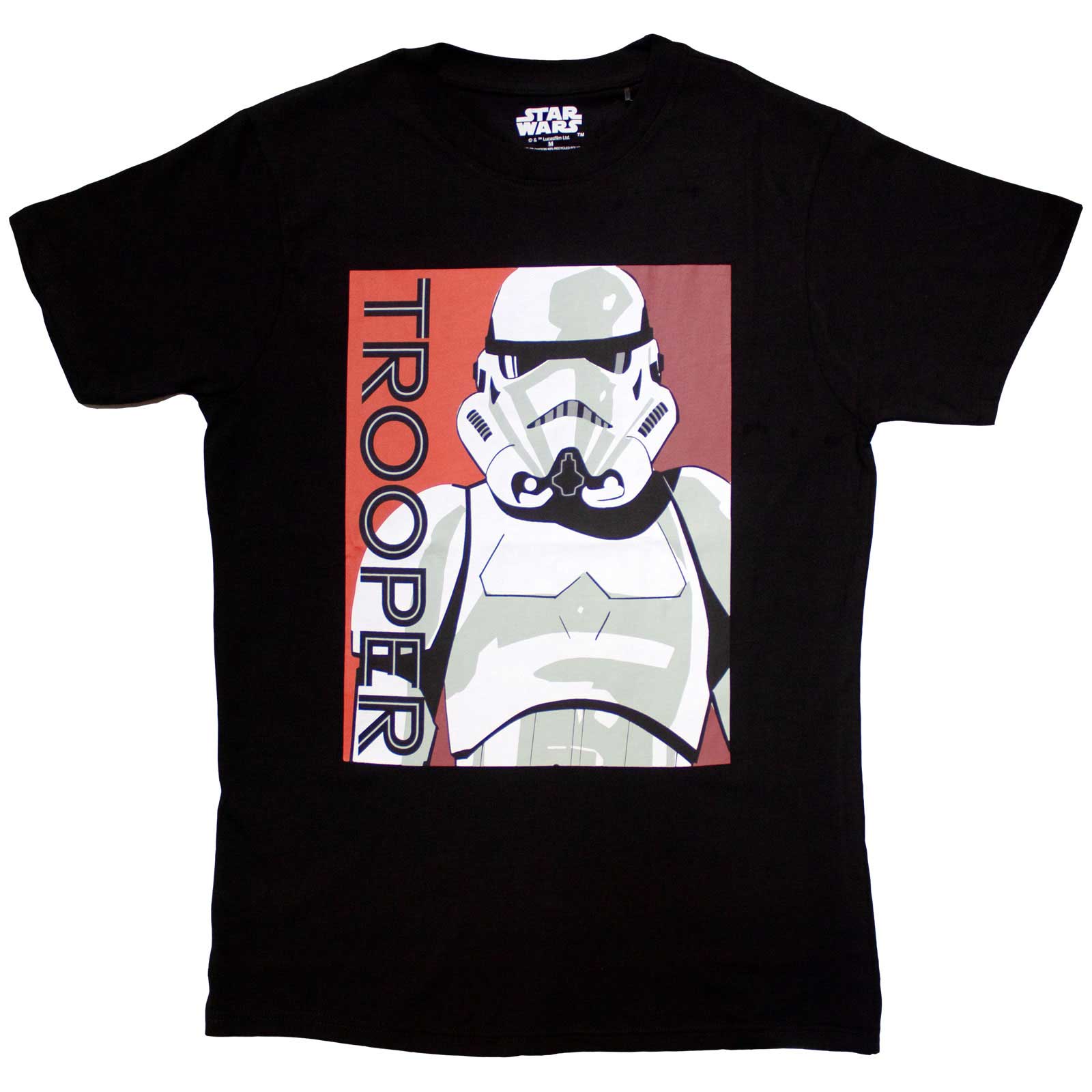 Star Wars Unisex T-Shirt: Trooper Card (Black)