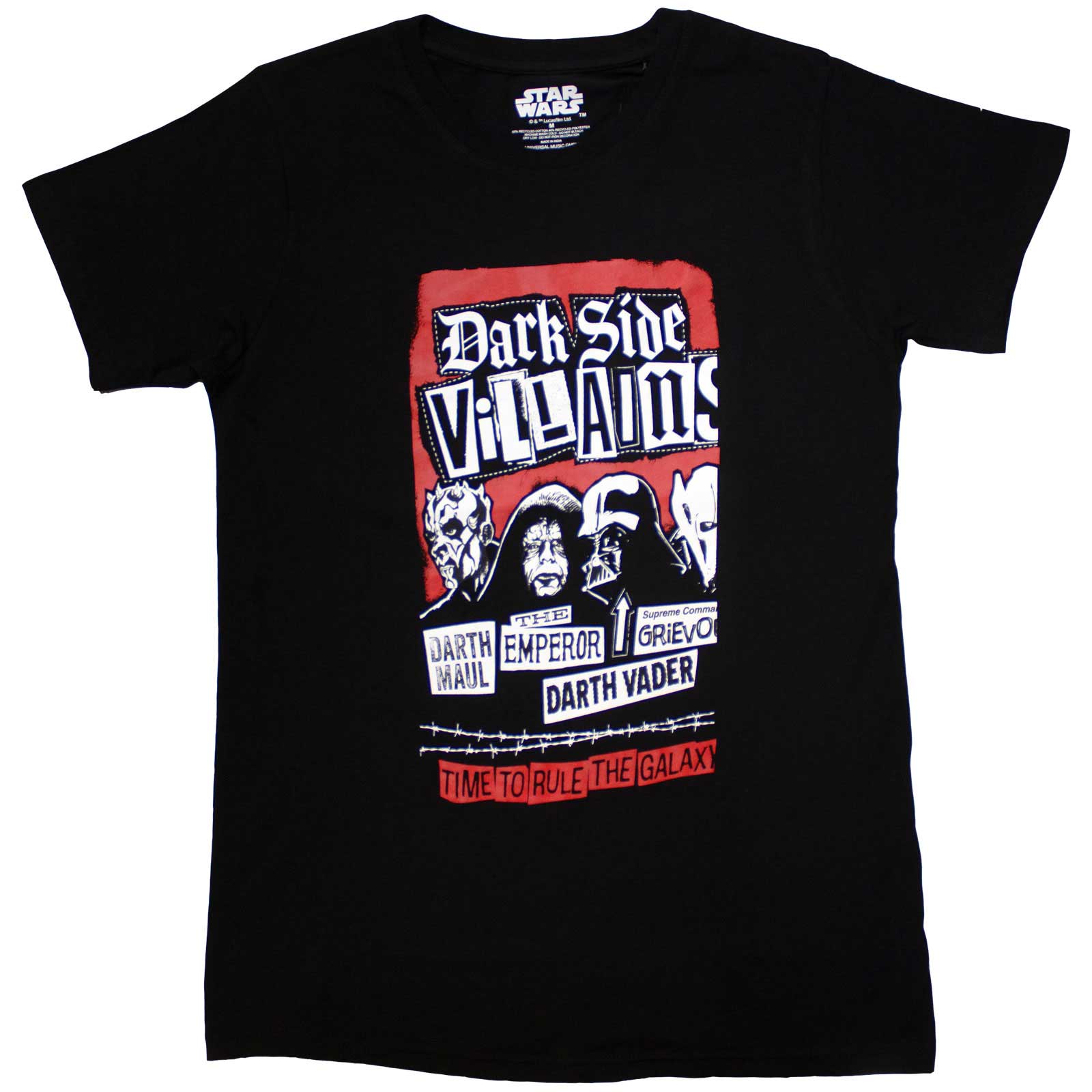 Star Wars Unisex T-Shirt: Dark Side Villains (Black)