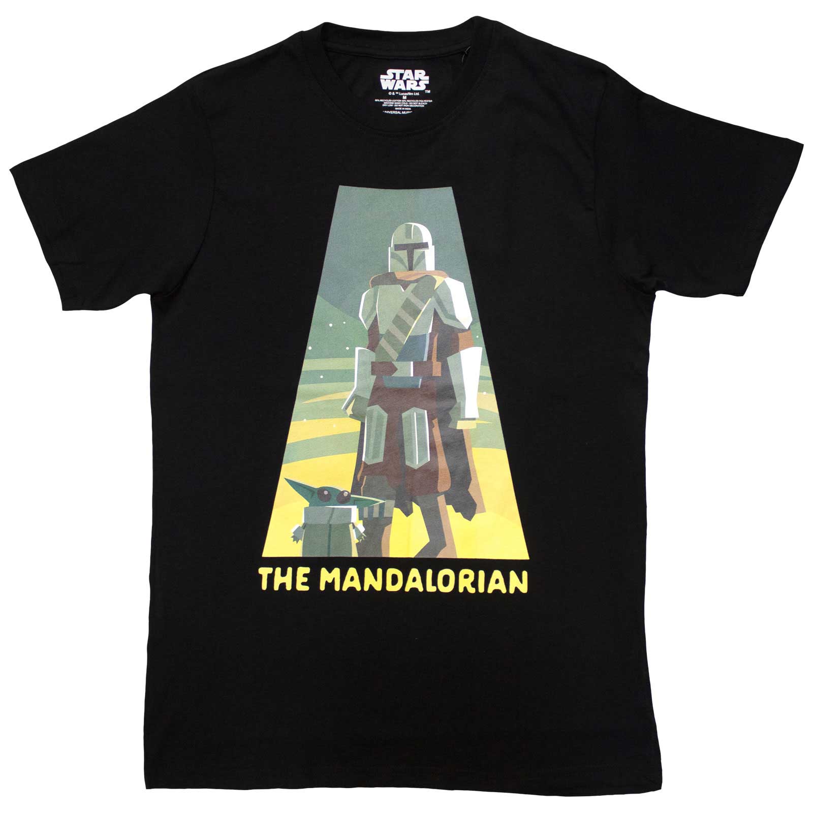 Star Wars Unisex T-Shirt: The Mandalorian Spotlight (Black)