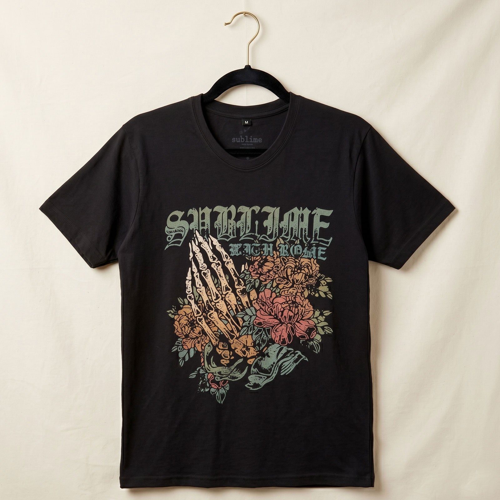 Sublime Unisex Premium Carbon T-Shirt: Praying Hands (Black)