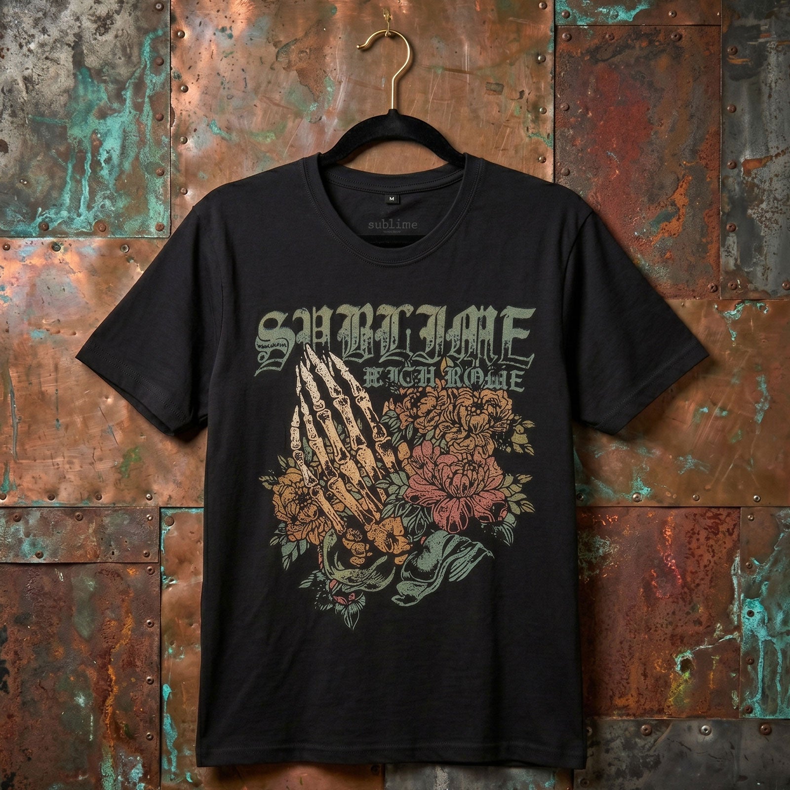 Sublime Unisex Premium Carbon T-Shirt: Praying Hands (Black)