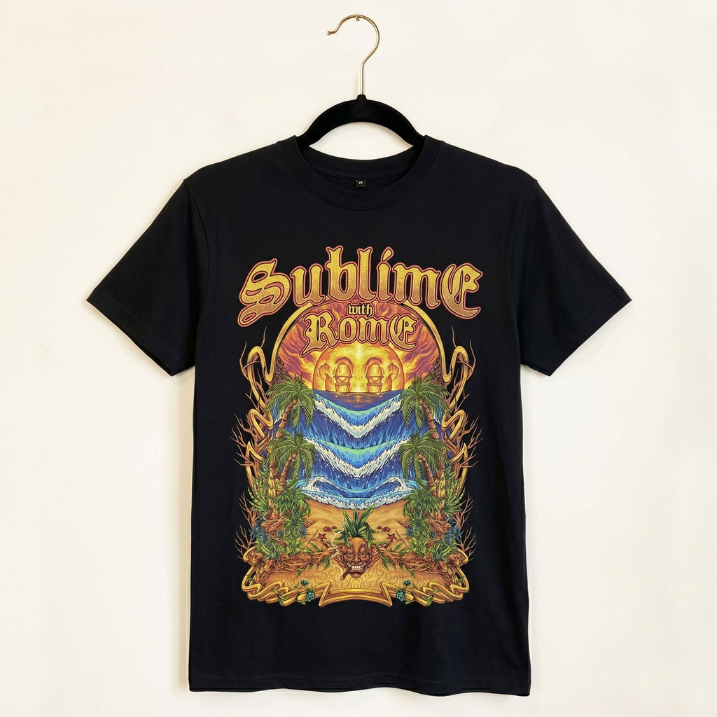 Sublime Unisex Premium Carbon T-Shirt: Summer Season (Black)