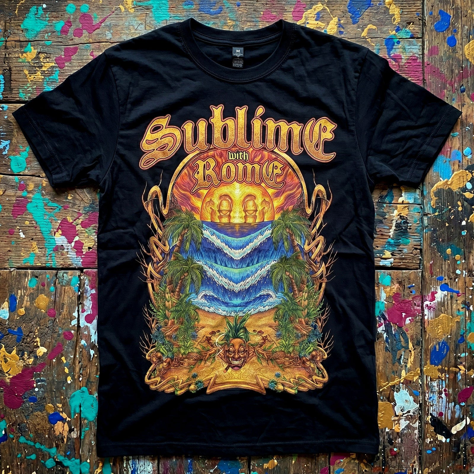 Sublime Unisex Premium Carbon T-Shirt: Summer Season (Black)