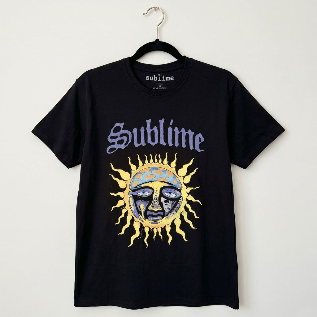 Sublime Unisex Premium Carbon T-Shirt: Sun Logo (Black)
