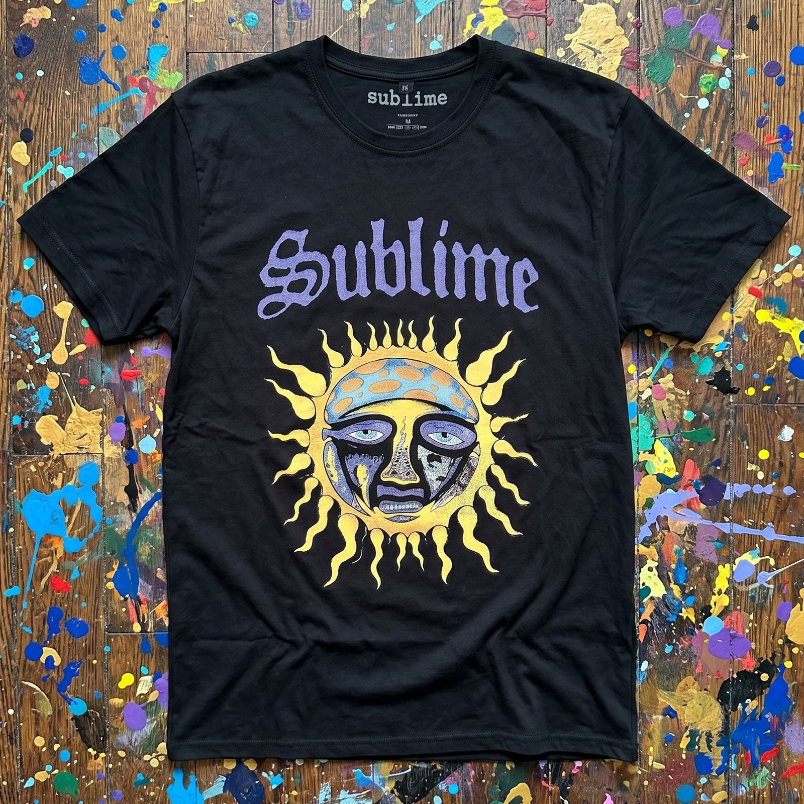 Sublime Unisex Premium Carbon T-Shirt: Sun Logo (Black)