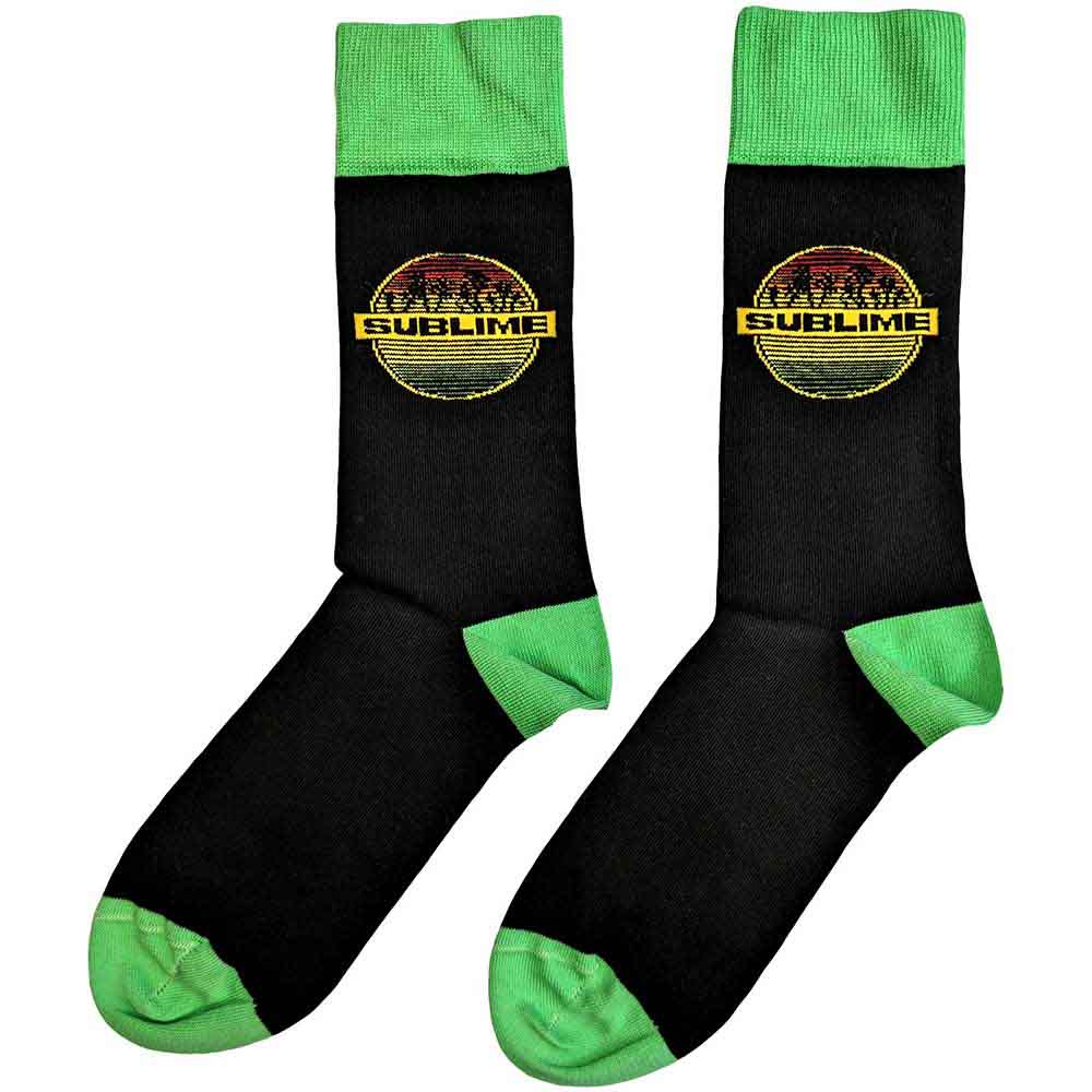 Sublime Unisex Ankle Socks: Circle Logo (Black) (UK Size 7 - 11)