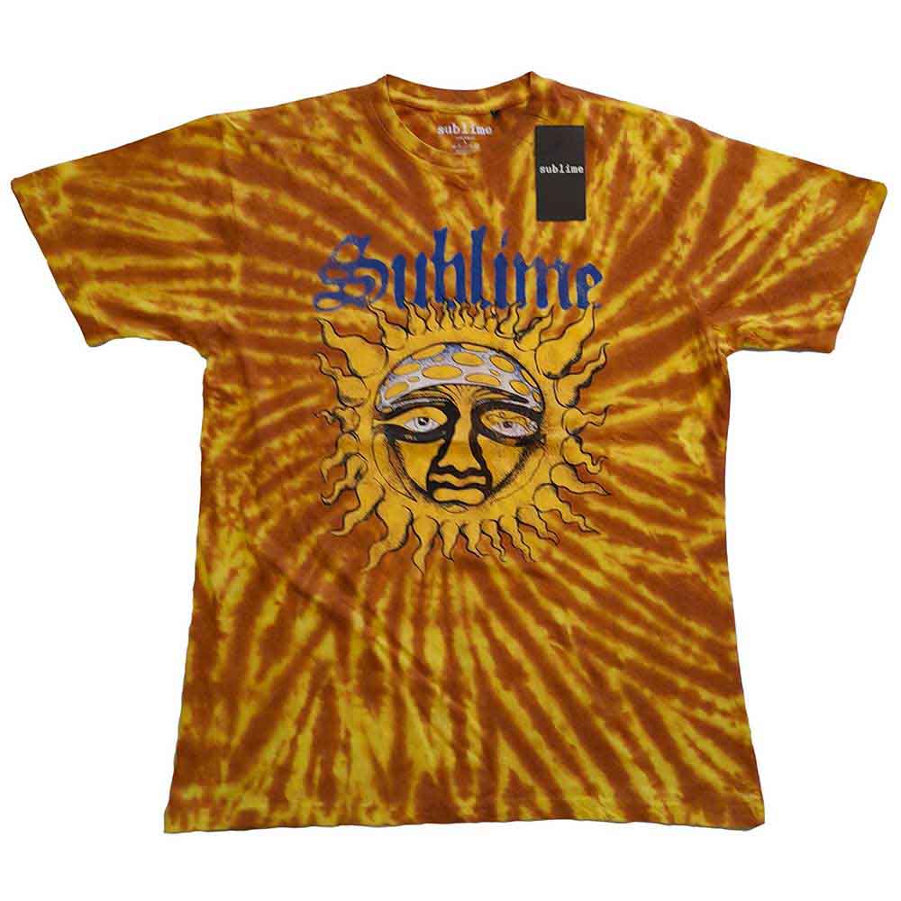Sublime Unisex T-Shirt: Sun Face (Orange) (Wash Collection)