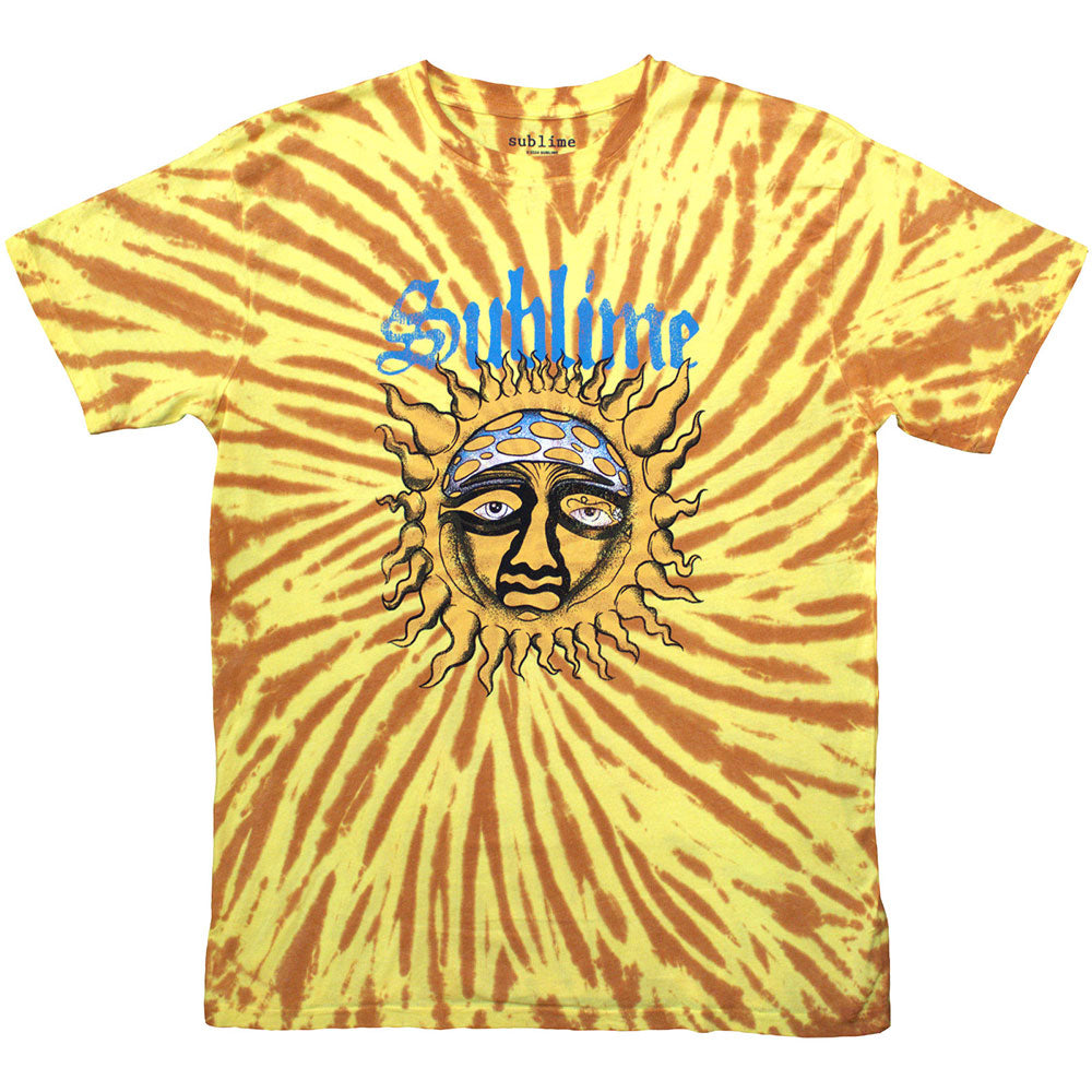 Sublime Unisex T-Shirt: Sun Face (Orange) (Wash Collection)