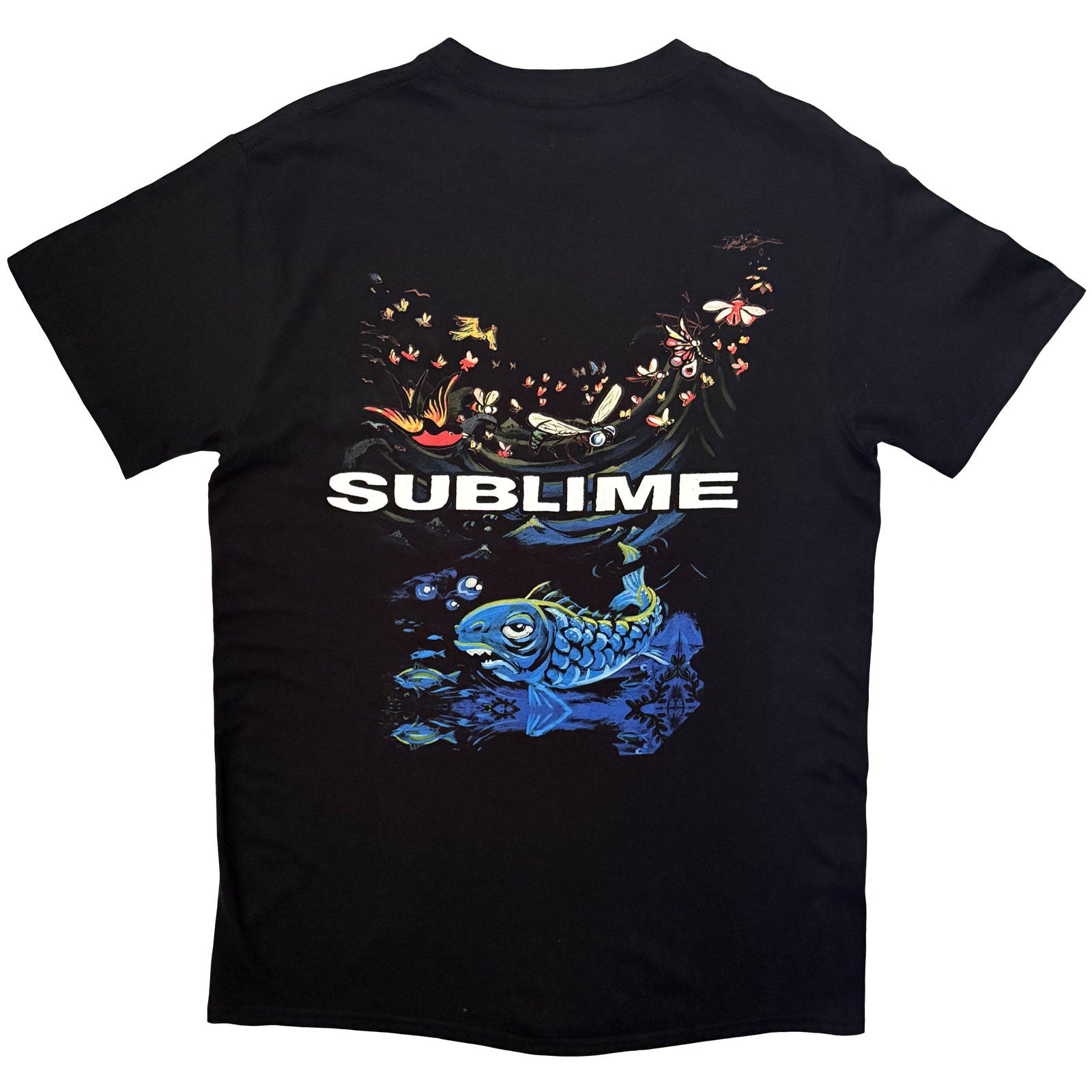 Sublime Unisex T-Shirt: Underwater (Black) (Back Print)