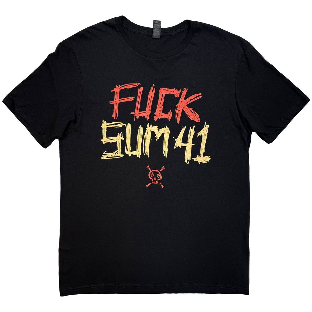 Sum 41 Unisex T-Shirt: Tour '24 Pt.2 Fuck Sum 41 (Black) (Back Print) (Ex-Tour)