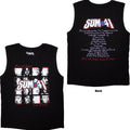 Sum 41 Unisex Tank T-Shirt: All Killer No Filler Tracklist (Black) (Back Print)