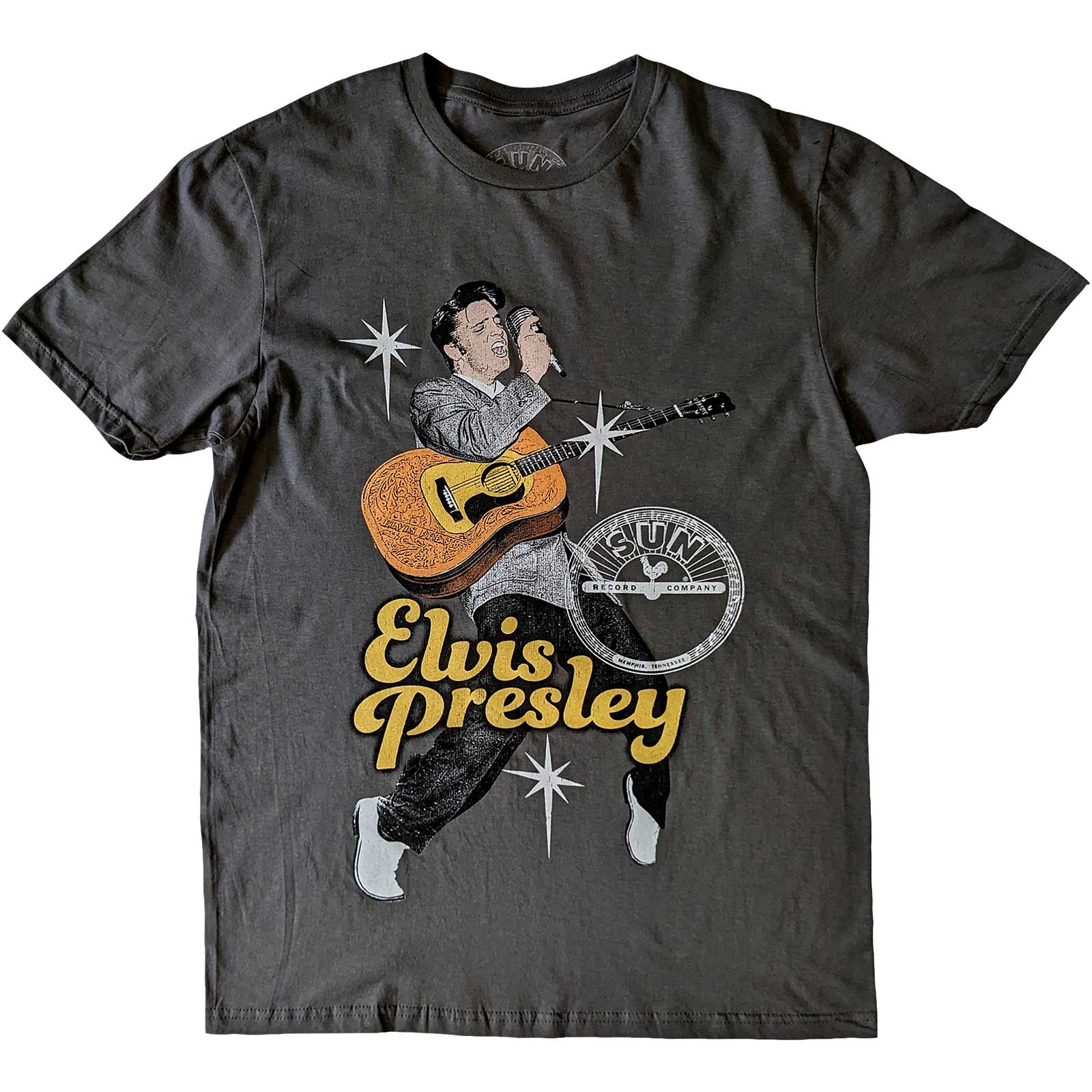 Sun Records Unisex T-Shirt: Elvis Toes (Charcoal Grey)